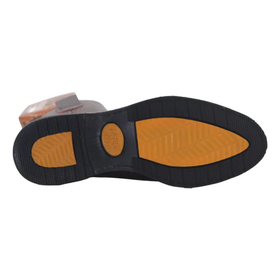 Bota Marca Azteca De Trabajo Con Cosido Welt Y Piel Genuina - Ladrillo