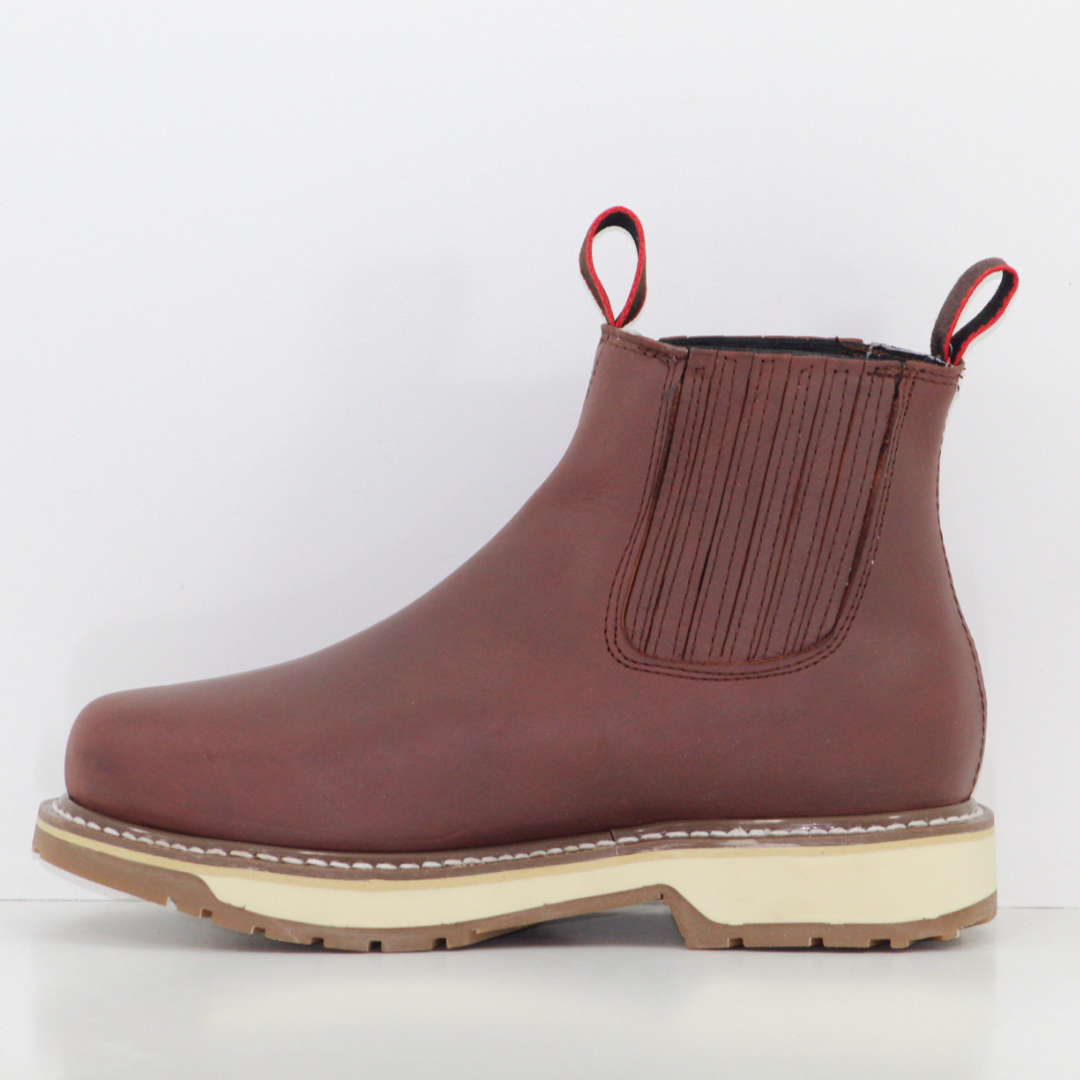 BOTÍN CHATO DE TRABAJO COSIDO WELT SUELA DOBLE DENSIDAD