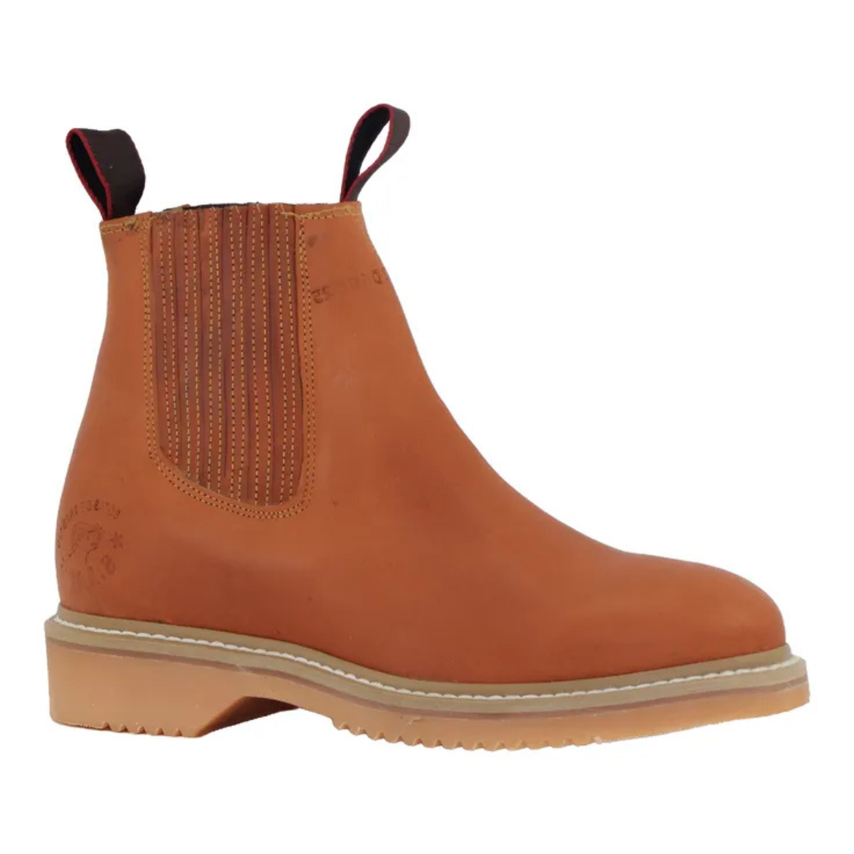 Botín Marca SAM De Trabajo Cosido Wet De Piel Y Uso Rudo Suela Hule