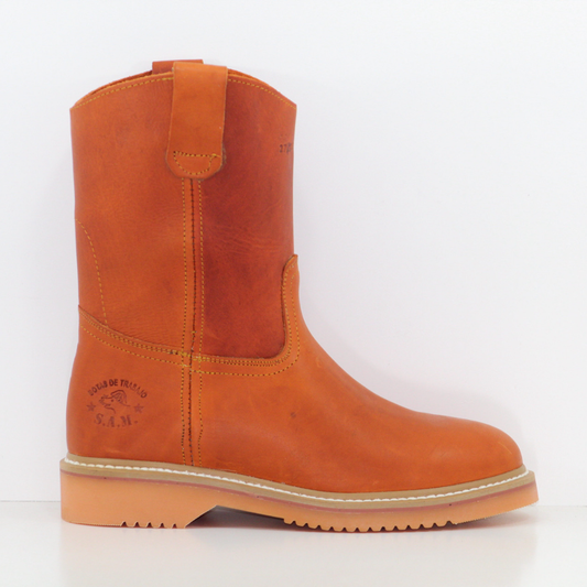 Bota de seguridad color miel 