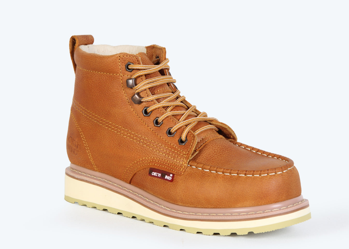 BOTA DE TRABAJO 100% PIEL MOC TOE COSIDO GOODYEAR WELT - YIP