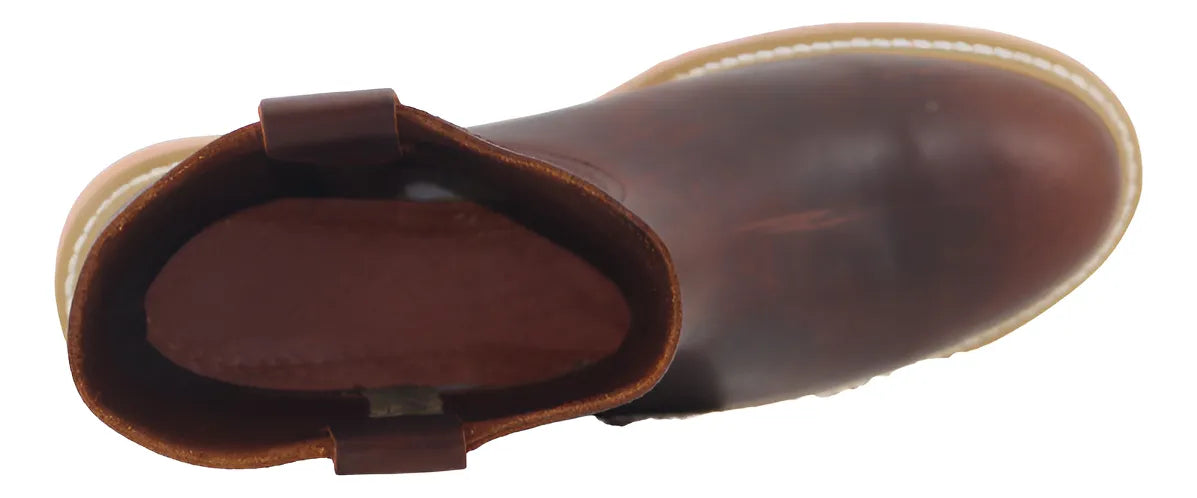 Bota Marca SAM De Trabajo Cosido Welt De Piel Y Uso Rudo Suela Hule