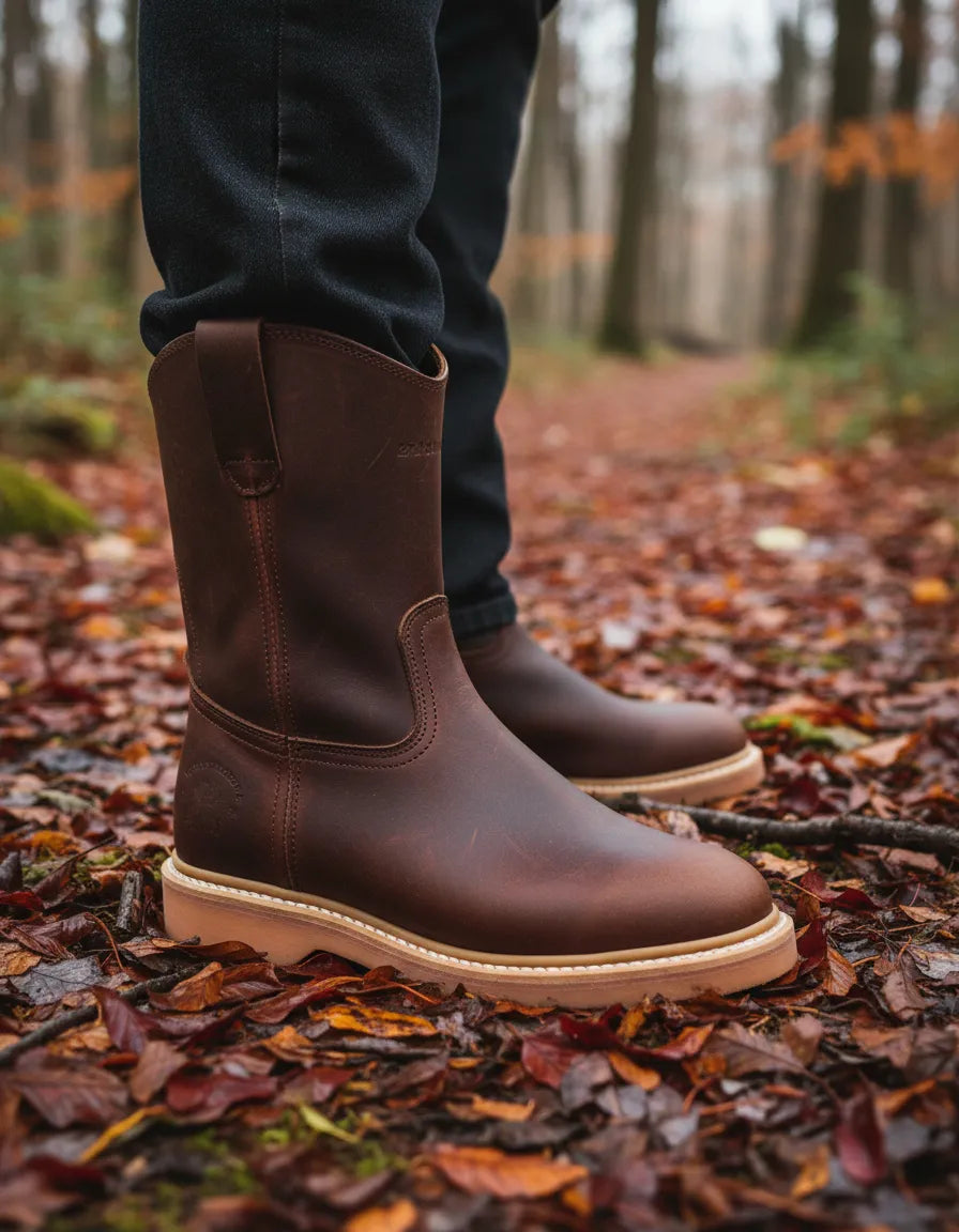 Bota Marca SAM De Trabajo Cosido Welt De Piel Y Uso Rudo Suela Hule