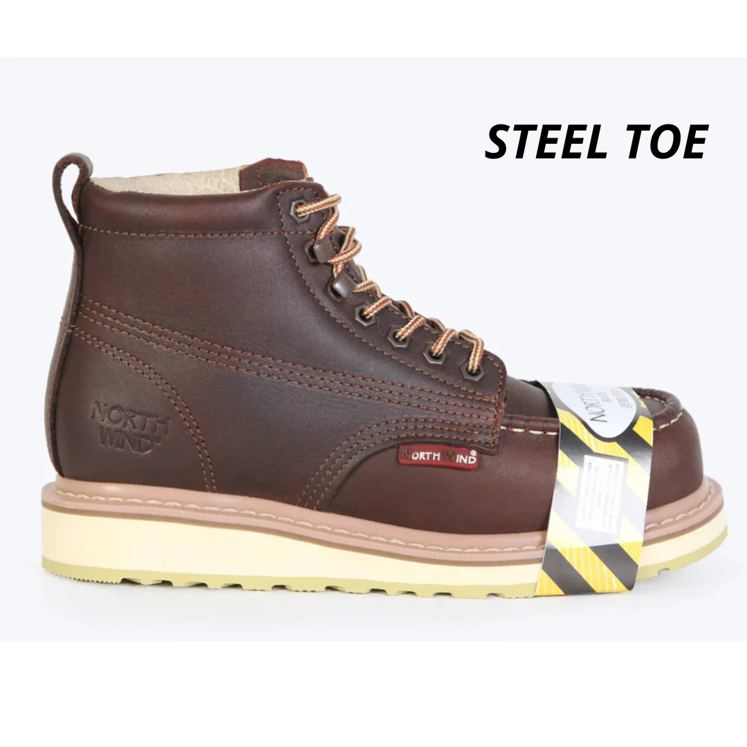BOTA DE TRABAJO CON CASCO DE ACERO GOODYEAR WELT 100% PIEL