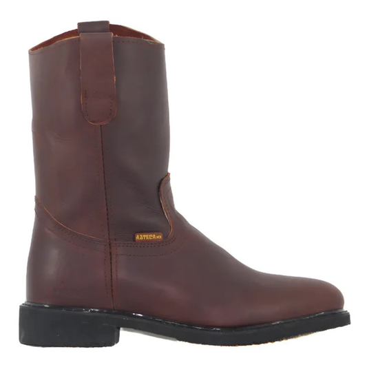 Bota Marca Azteca De Trabajo Con Cosido Welt Y Piel Genuina - Roble