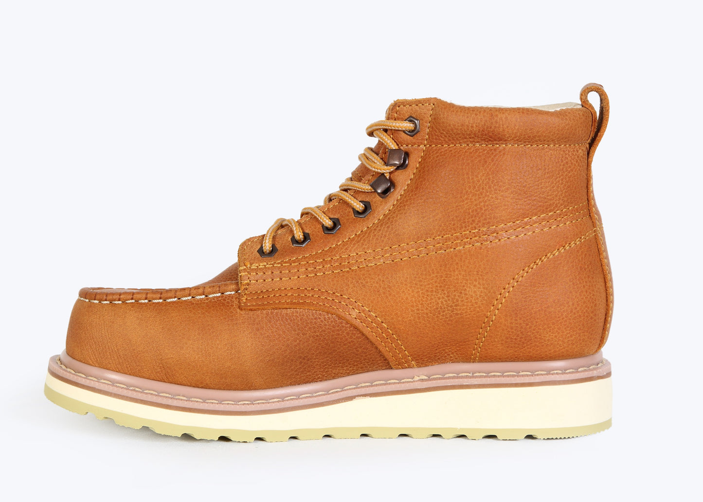 BOTA DE TRABAJO 100% PIEL MOC TOE COSIDO GOODYEAR WELT - YIP