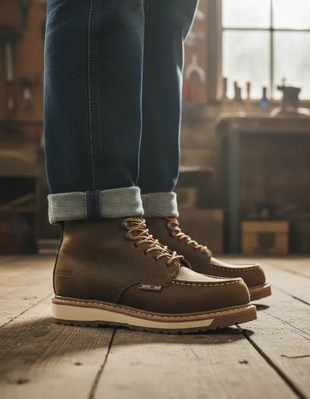 BOTA DE TRABAJO MOC TOE 100% PIEL COSIDO GOODYEAR WELT