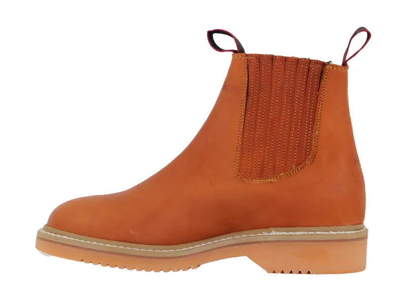 Botín Marca SAM De Trabajo Cosido Wet De Piel Y Uso Rudo Suela Hule