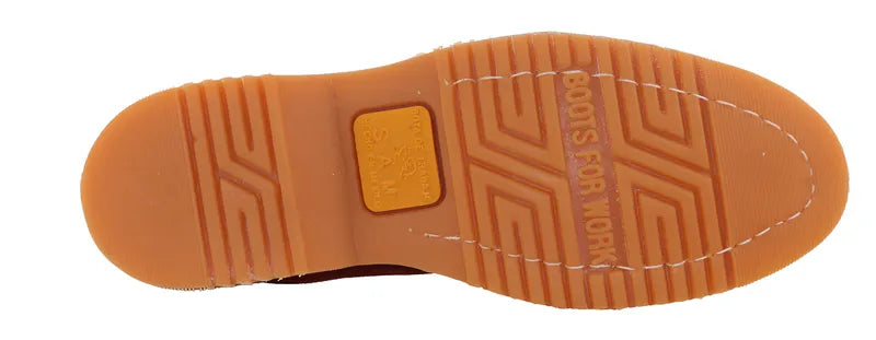 Botín Marca SAM De Trabajo Cosido Wet De Piel Y Uso Rudo Suela Hule